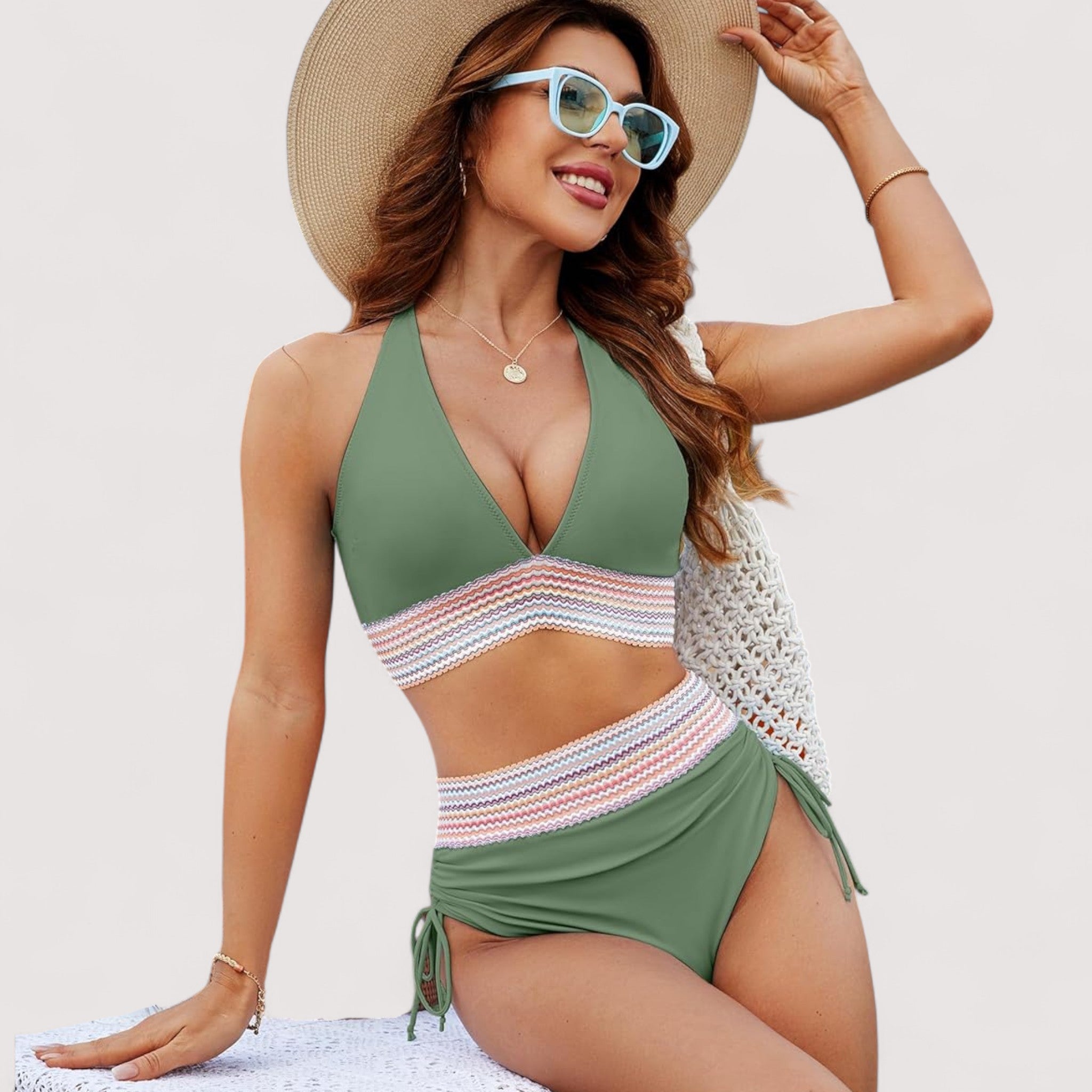 Sofia™ | Højtaljet Bikini Sæt