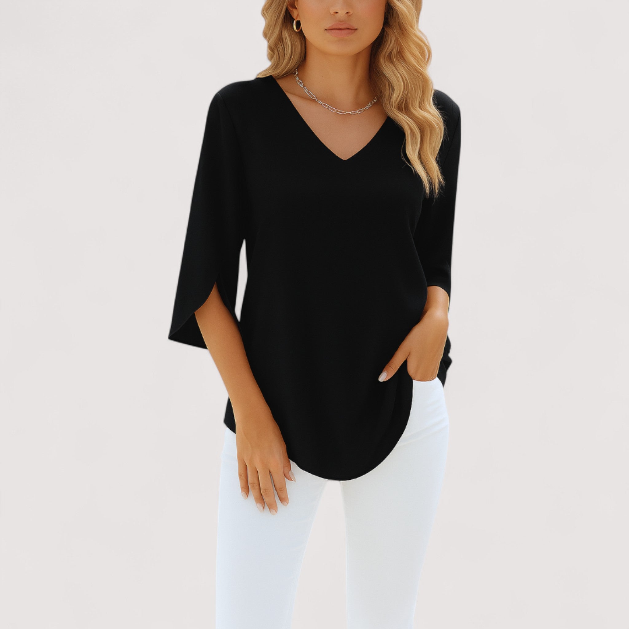 Rigmor™ | V-hals Bluse
