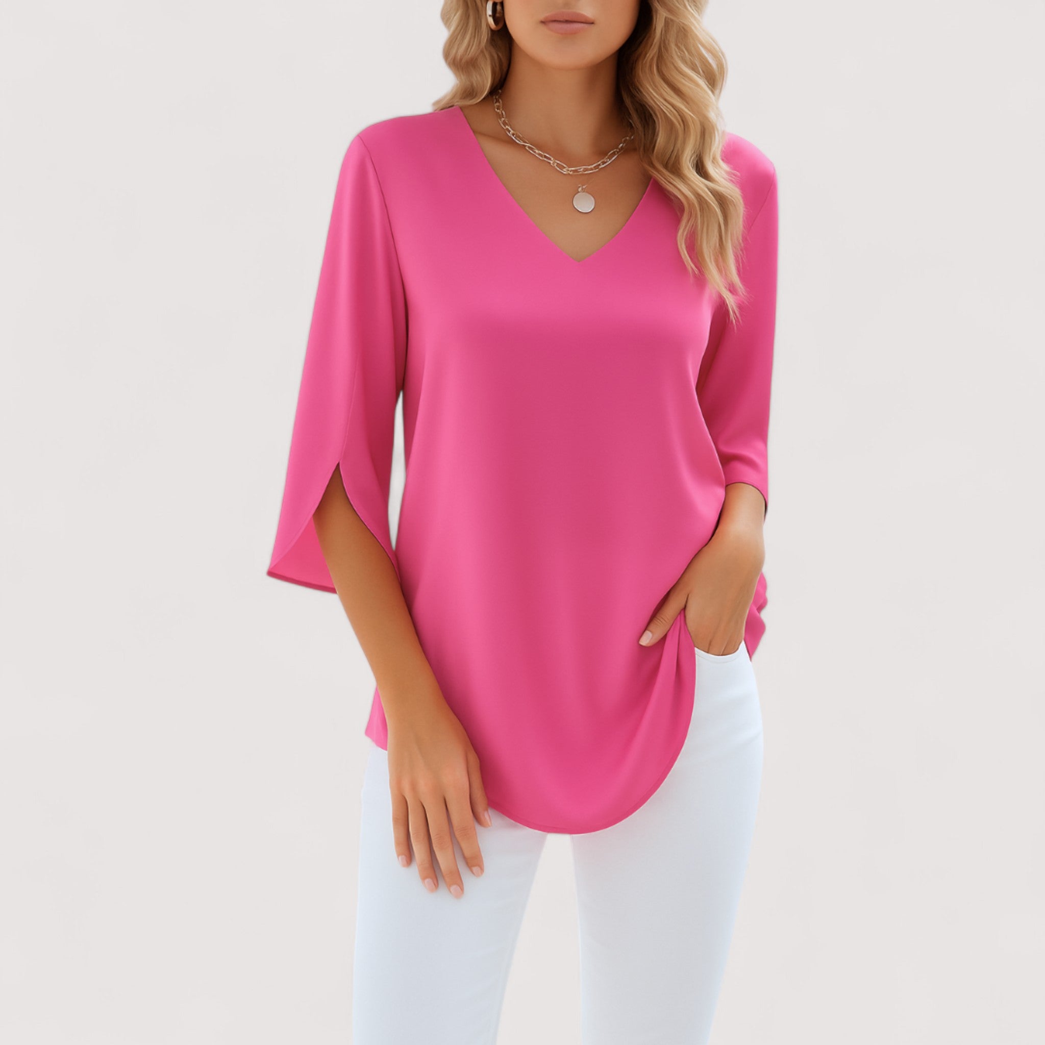 Rigmor™ | V-hals Bluse
