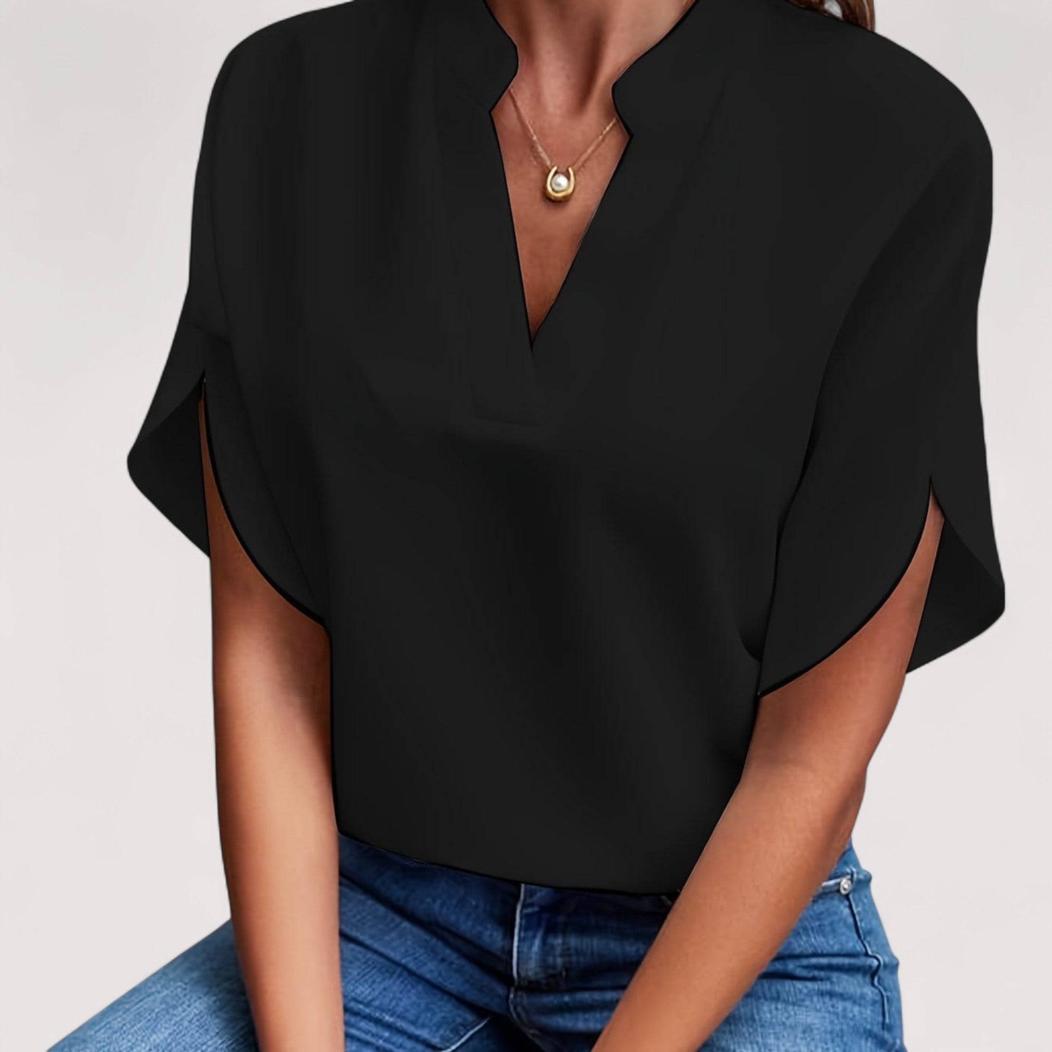 Disa™ | Draperet Bluse