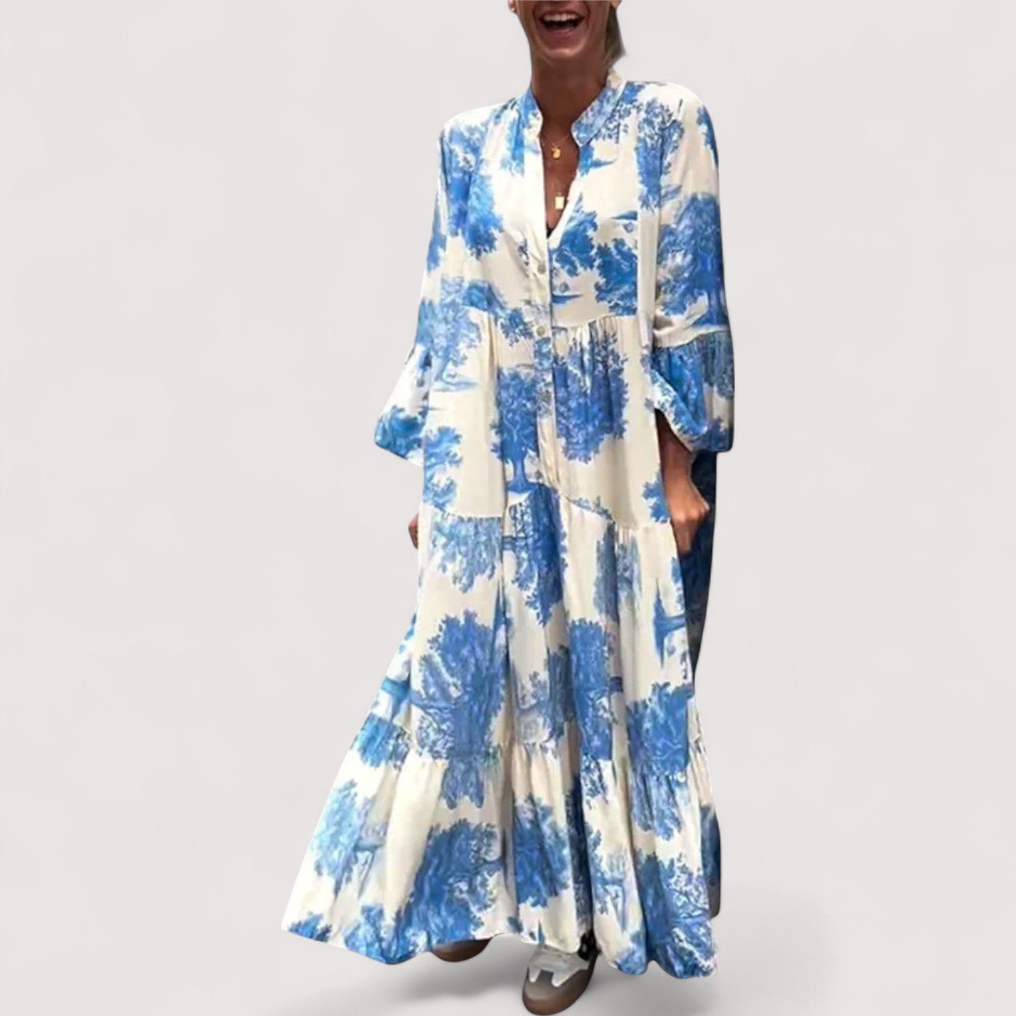 Signy™ | Blomstret Maxikjole