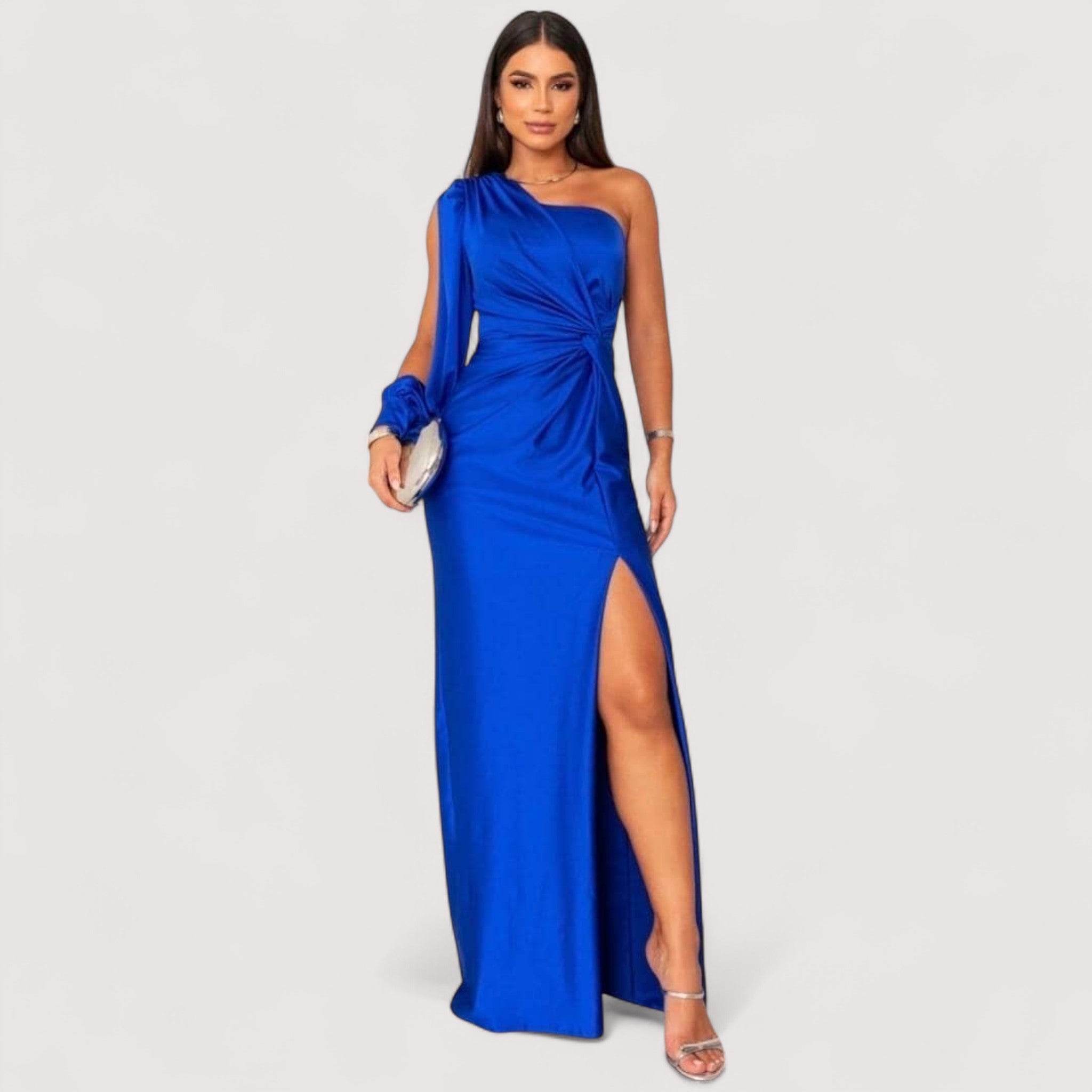 Samantha™ | Elegant Silkekjole med Slids